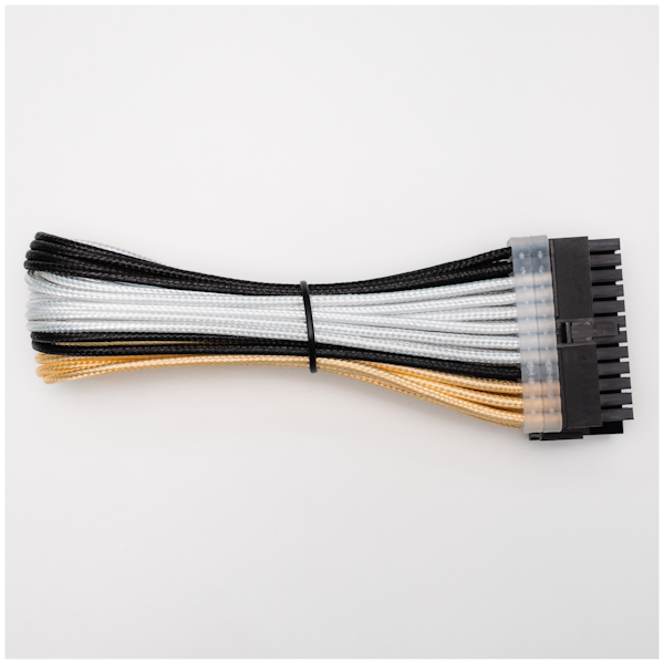 GamerChief Elite Series 24Pin ATX 30cm Sleeved Extension Cable (Gold