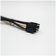 A small tile product image of GamerChief Elite Series 8-Pin EPS 30cm Sleeved Extension Cable (Gold/White/Black)