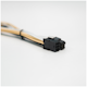A small tile product image of GamerChief Elite Series 6-Pin PCIe 30cm Sleeved Extension Cable (Gold/White/Black)