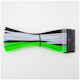 A small tile product image of GamerChief Elite Series 24-Pin ATX 30cm Sleeved Extension Cable (Green/White/Black)