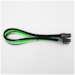 A product image of GamerChief Elite Series 8-Pin EPS 30cm Sleeved Extension Cable (Green/White/Black)