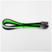 A product image of GamerChief Elite Series 8-Pin PCIe 30cm Sleeved Extension Cable (Green/White/Black)