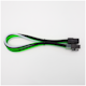 A small tile product image of GamerChief Elite Series 6-Pin PCIe 30cm Sleeved Extension Cable (Green/White/Black)