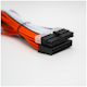 A small tile product image of GamerChief Elite Series 24-Pin ATX 30cm Sleeved Extension Cable (Orange/White/Black)
