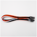A product image of GamerChief Elite Series 8-Pin EPS 30cm Sleeved Extension Cable (Orange/White/Black)
