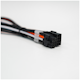 A small tile product image of GamerChief Elite Series 8-Pin PCIe 30cm Sleeved Extension Cable (Orange/White/Black)
