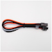 A product image of GamerChief Elite Series 8-Pin PCIe 30cm Sleeved Extension Cable (Orange/White/Black)