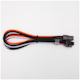A small tile product image of GamerChief Elite Series 8-Pin PCIe 30cm Sleeved Extension Cable (Orange/White/Black)