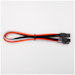 A product image of GamerChief Elite Series 6-Pin PCIe 30cm Sleeved Extension Cable (Orange/White/Black)