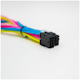 A small tile product image of GamerChief Elite Series 8-Pin PCIe 30cm Sleeved Extension Cable (Yellow / Light Pink / Pink / Blue / White)