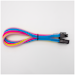 A product image of GamerChief Elite Series 8-Pin PCIe 30cm Sleeved Extension Cable (Yellow / Light Pink / Pink / Blue / White)