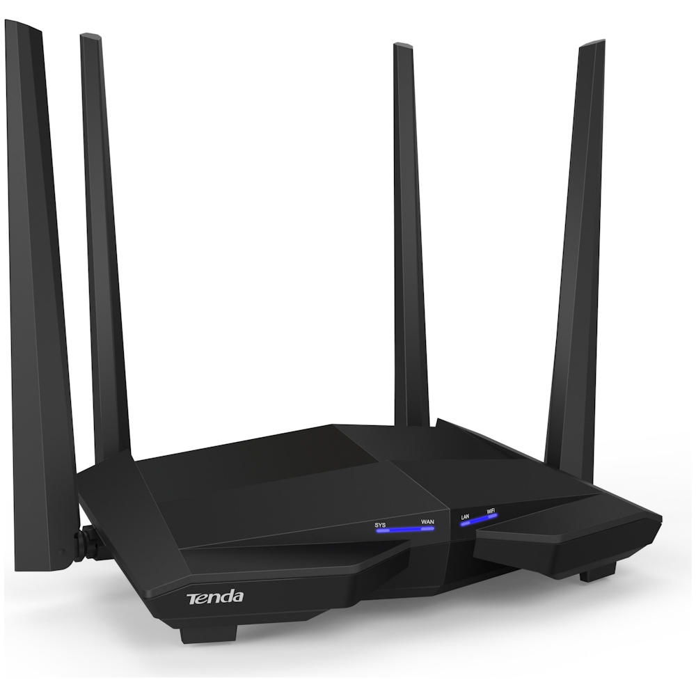 A large main feature product image of Tenda AC10 AC1200 Smart Dual-Band Wireless Router