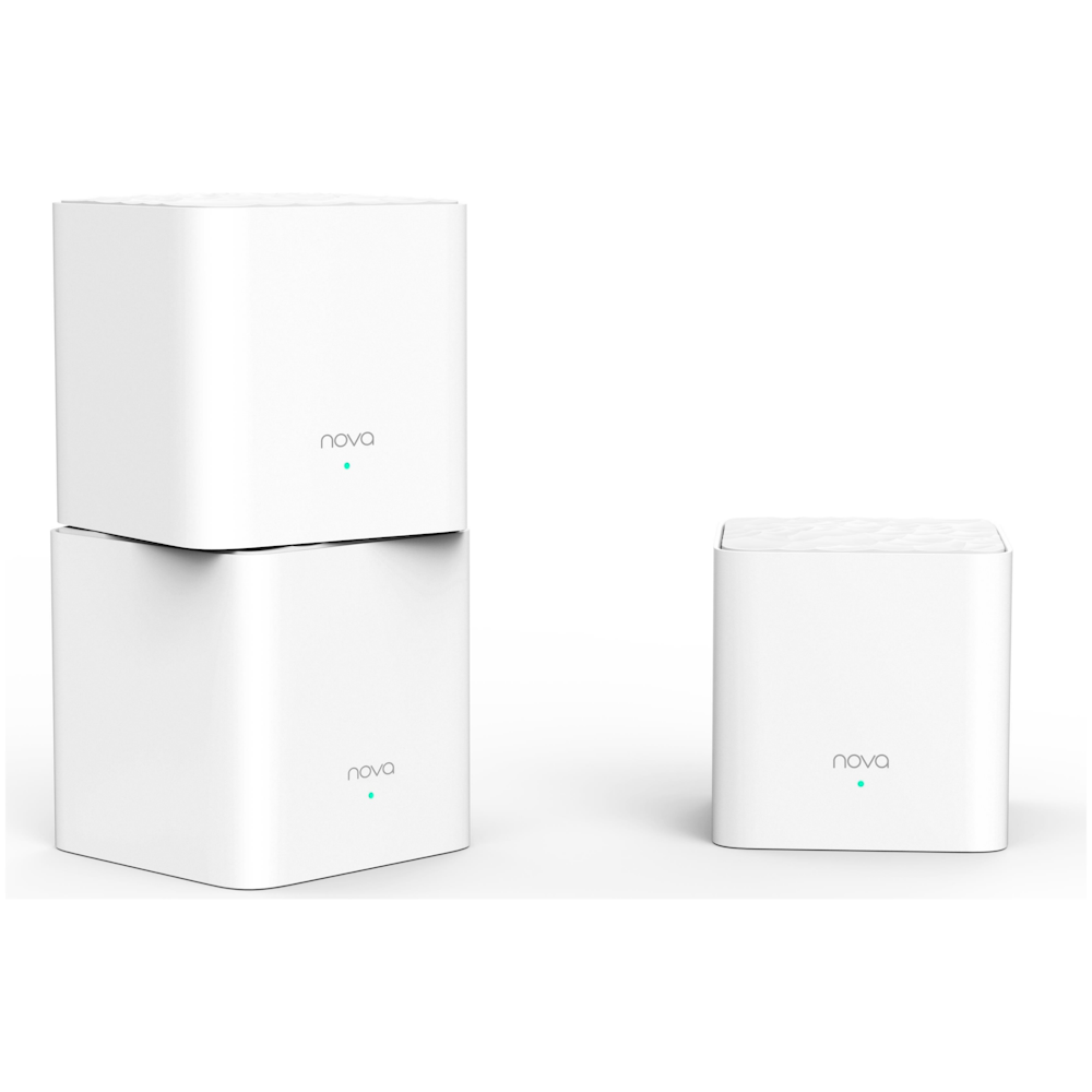 A large main feature product image of Tenda MW3 AC1200 Whole Home Mesh WiFi System - 3 Pack