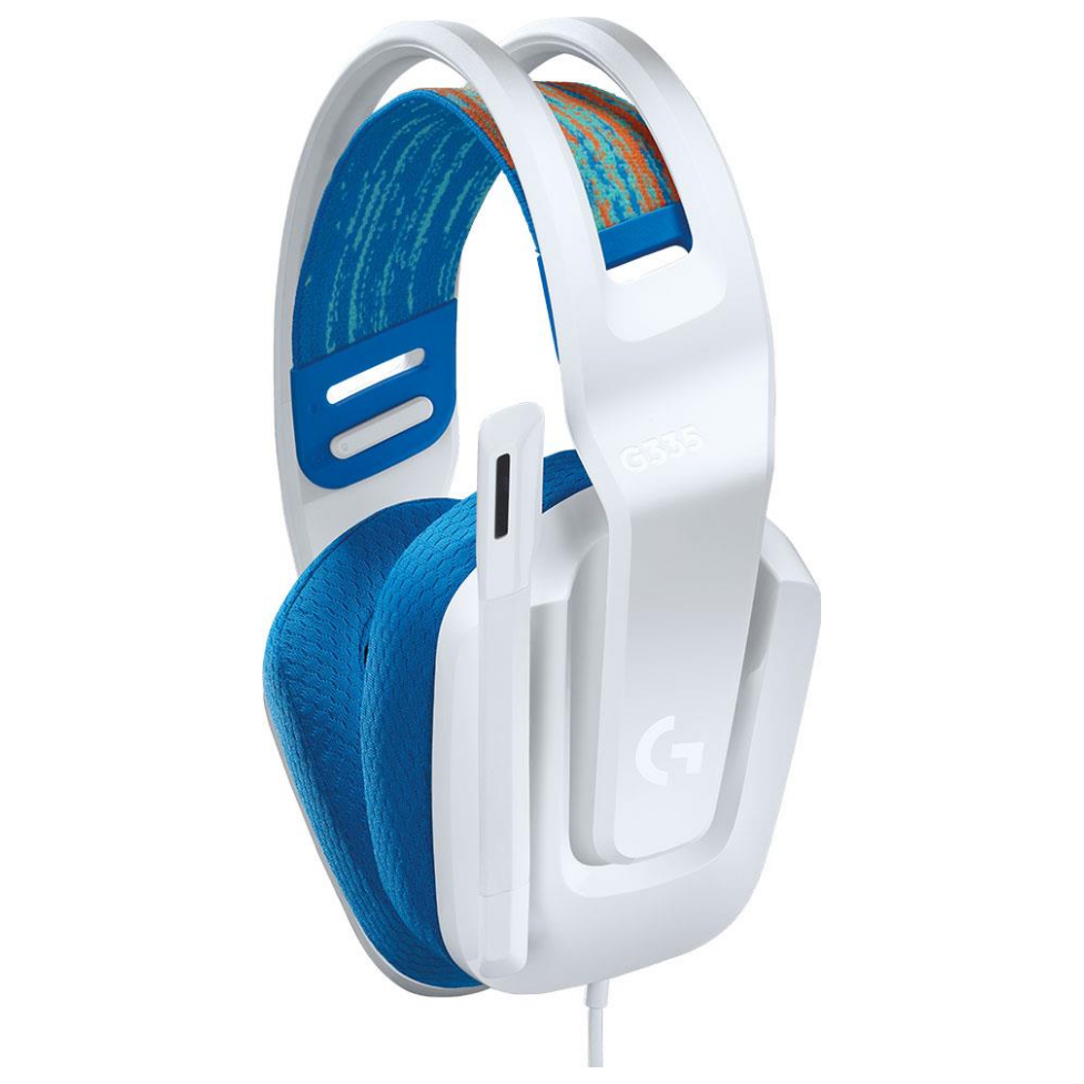 Logitech G335 Wired Gaming Headset White PLE Computers