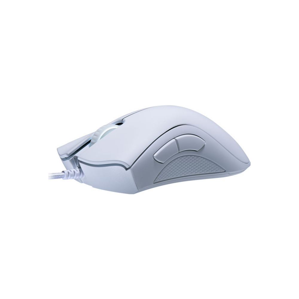 A large main feature product image of Razer DeathAdder Essential - Wired Ergonomic Gaming Mouse (White)