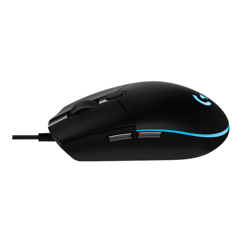 A large main feature product image of Logitech G203 LIGHTSYNC RGB Gaming Mouse - Black