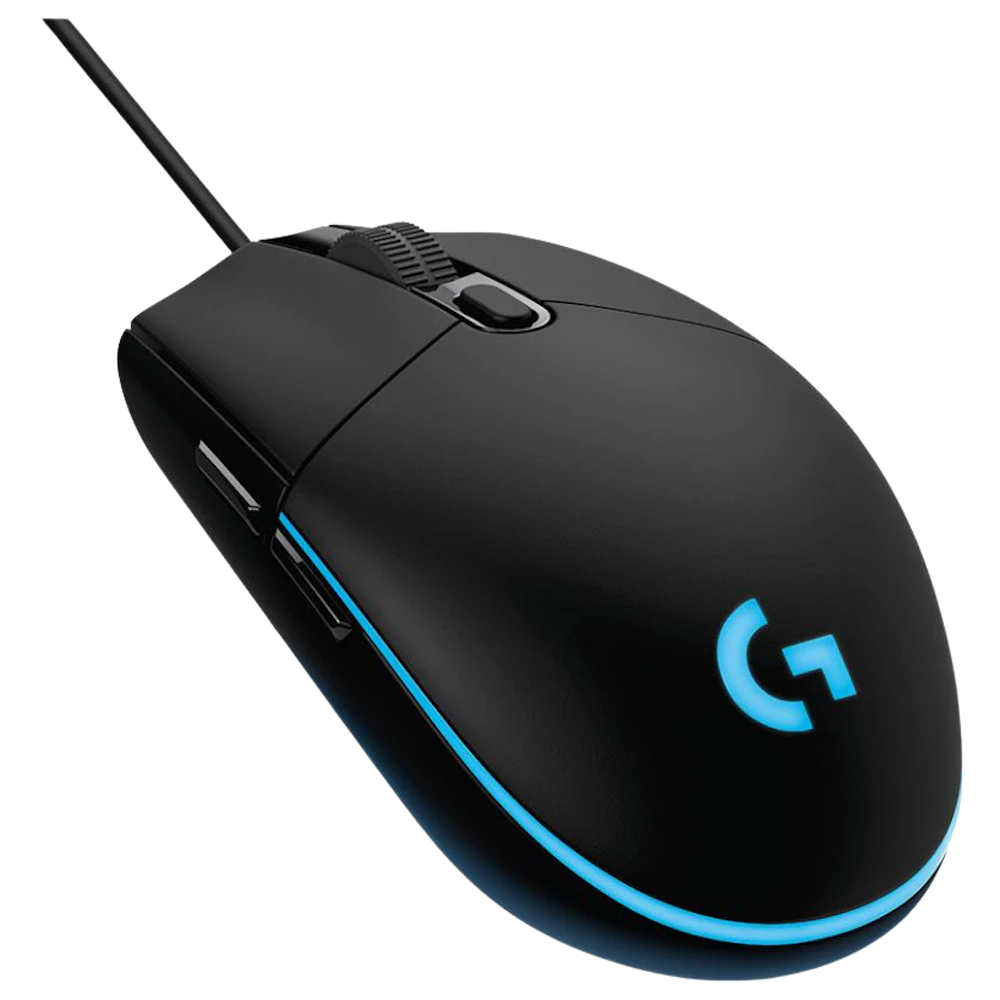 A large main feature product image of Logitech G203 LIGHTSYNC RGB Wired Gaming Mouse (Black)