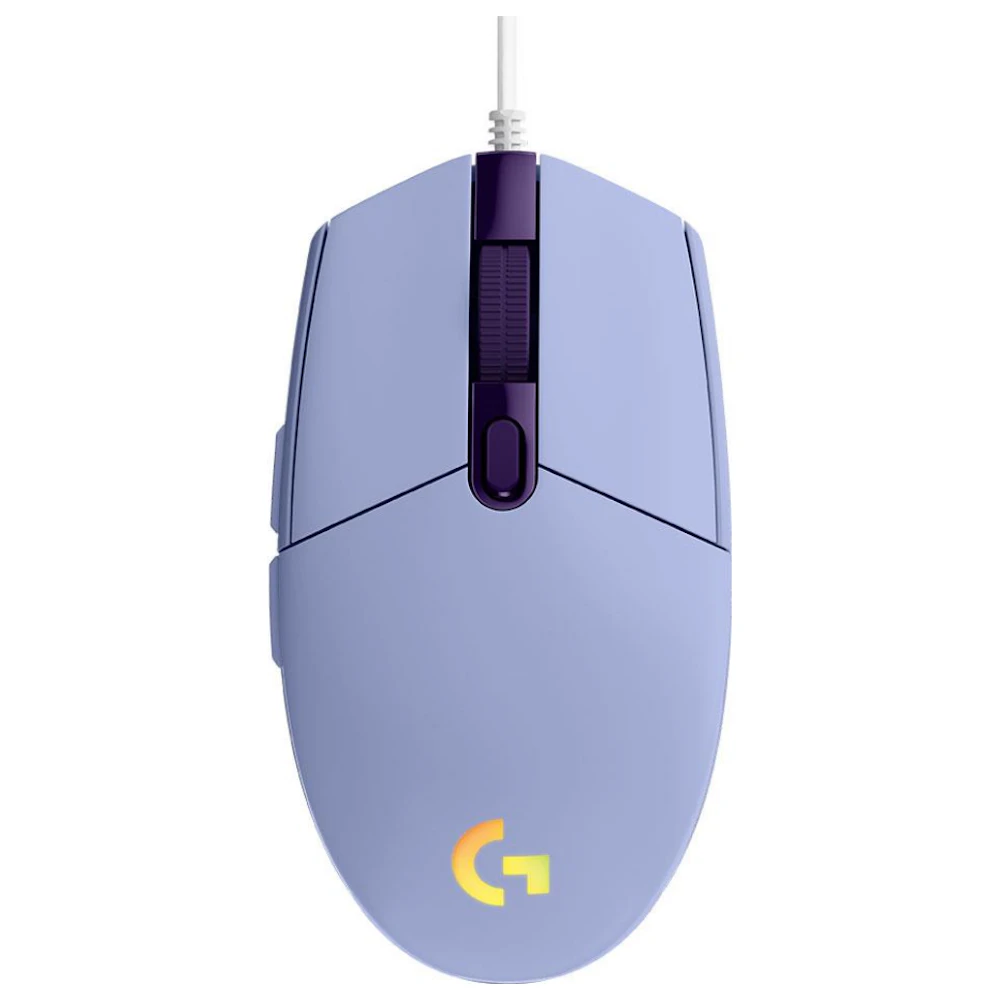 Logitech G203 LIGHTSYNC RGB Wired Gaming Mouse (Lilac)