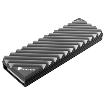 Product image of Jonsbo Aluminium M.2 Solid State Drive Heatsink - Grey - Click for product page of Jonsbo Aluminium M.2 Solid State Drive Heatsink - Grey