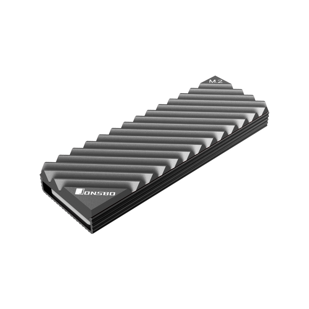 A large main feature product image of Jonsbo Aluminium M.2 Solid State Drive Heatsink - Grey