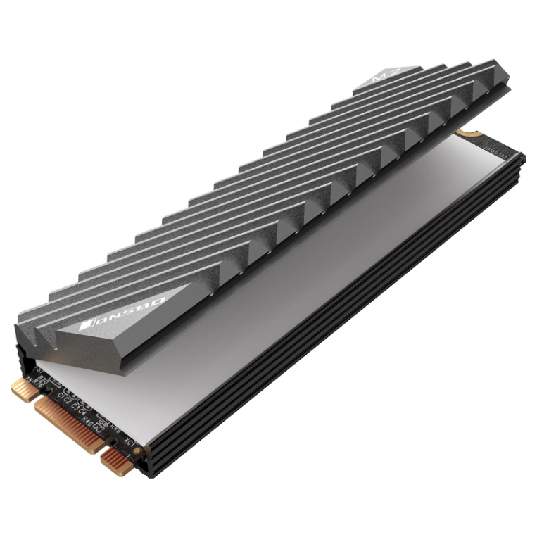 A large main feature product image of Jonsbo Aluminium M.2 SSD Heatsink (Grey)