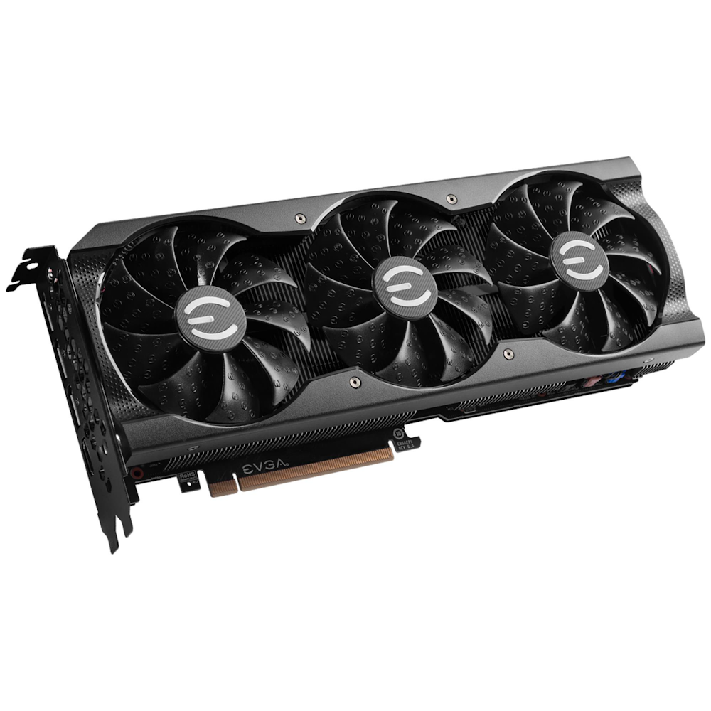 A large main feature product image of EVGA GeForce RTX 3070 XC3 ULTRA LHR 8GB GDDR6