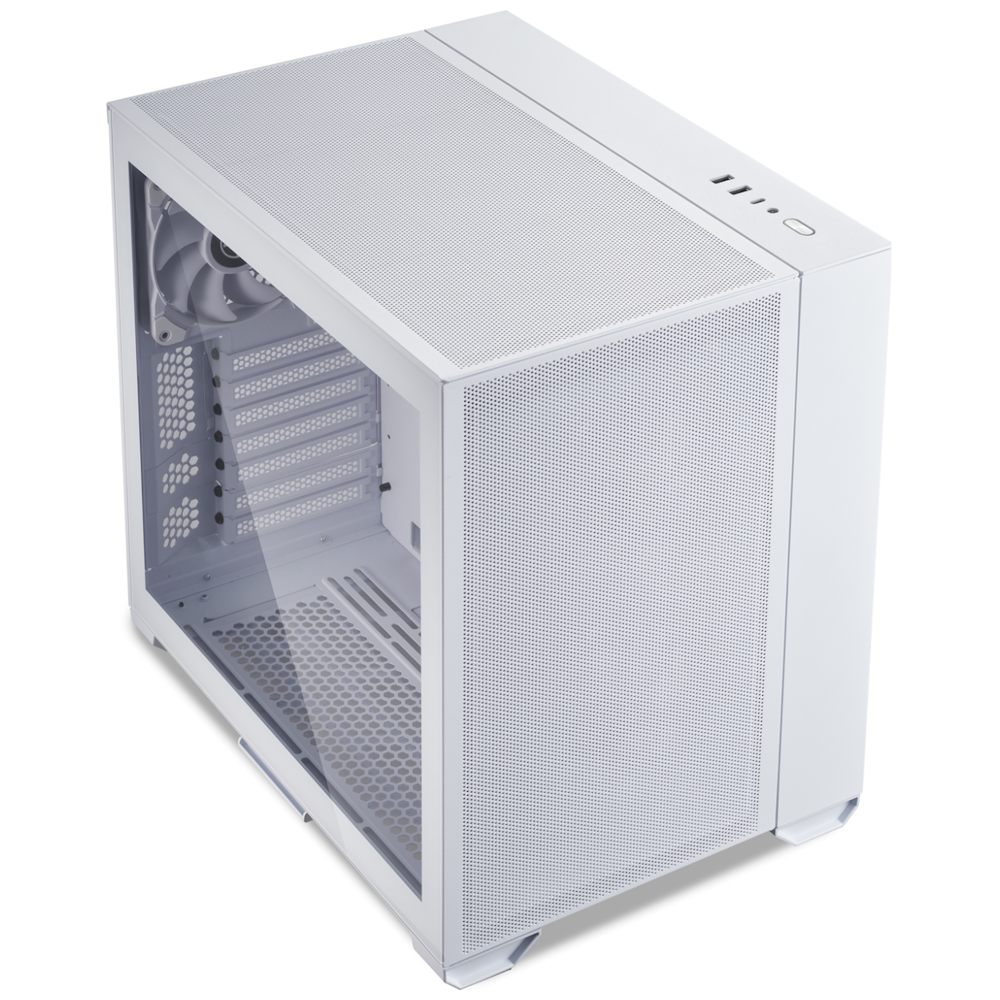 A large main feature product image of Lian Li O11 Air Mini Mid Tower Case - White