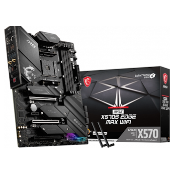 Product image of MSI MPG X570S Edge MAX WiFi AM4 ATX Desktop Motherboard - Click for product page of MSI MPG X570S Edge MAX WiFi AM4 ATX Desktop Motherboard