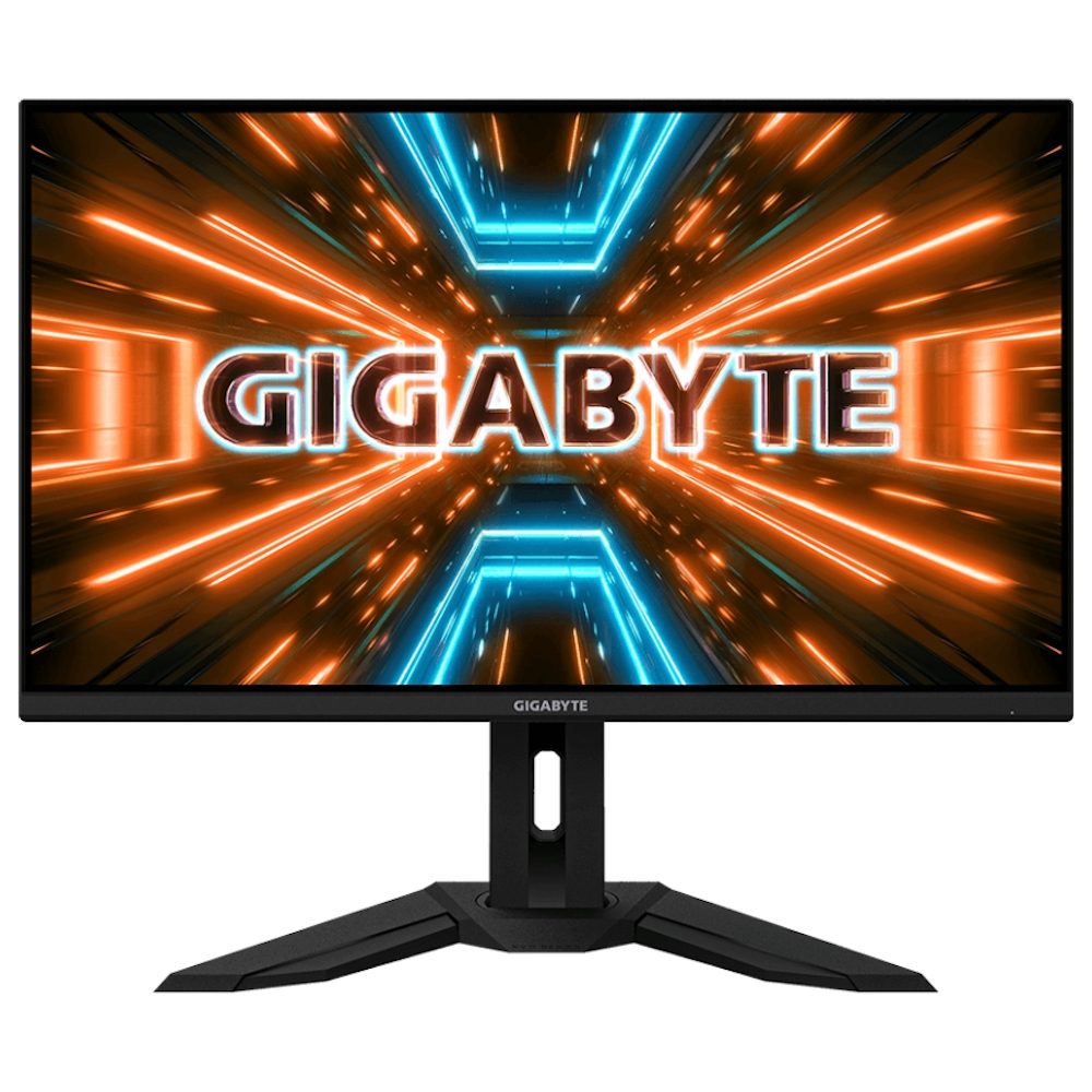 A large main feature product image of Gigabyte M32U 31.5" UHD 144Hz IPS Monitor