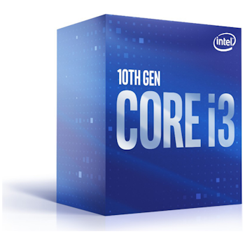 Product image of Intel Core i3 10100F Comet Lake 4 Core 8 Thread Up To 4.3Ghz  LGA1200 - No iGPU Retail Box  - Click for product page of Intel Core i3 10100F Comet Lake 4 Core 8 Thread Up To 4.3Ghz  LGA1200 - No iGPU Retail Box 