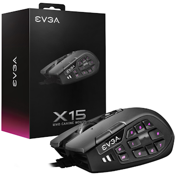 Product image of eVGA X15 MMO Gaming Mouse - Click for product page of eVGA X15 MMO Gaming Mouse
