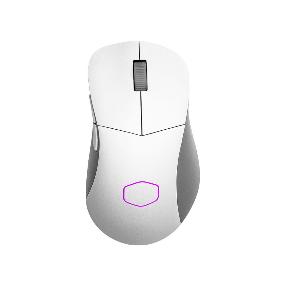 A large main feature product image of Cooler Master MasterMouse MM731 RGB Wireless Mouse - White