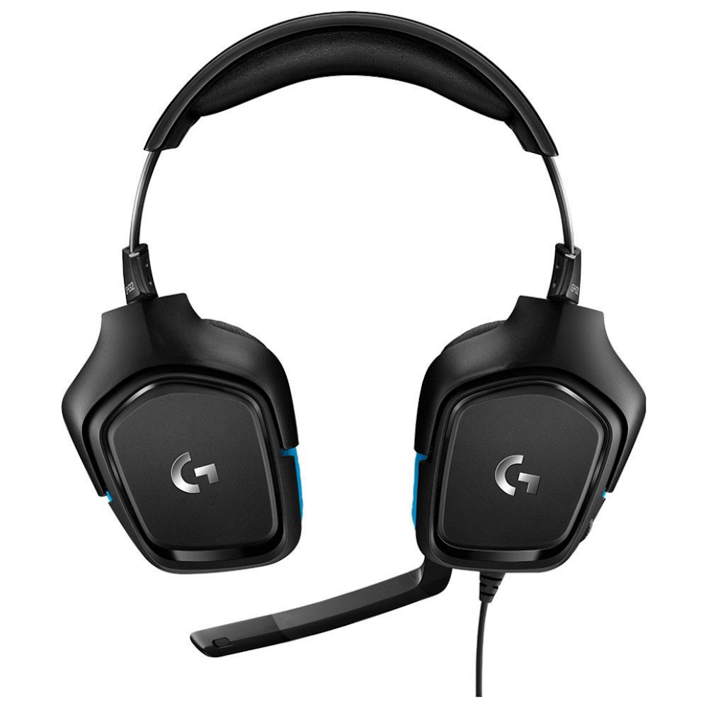 A large main feature product image of Logitech G432 7.1 Surround Sound Gaming Headset
