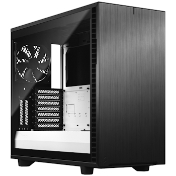 Product image of Fractal Design Define 7 Clear Tempered Glass Mid Tower Case Black/White - Click for product page of Fractal Design Define 7 Clear Tempered Glass Mid Tower Case Black/White