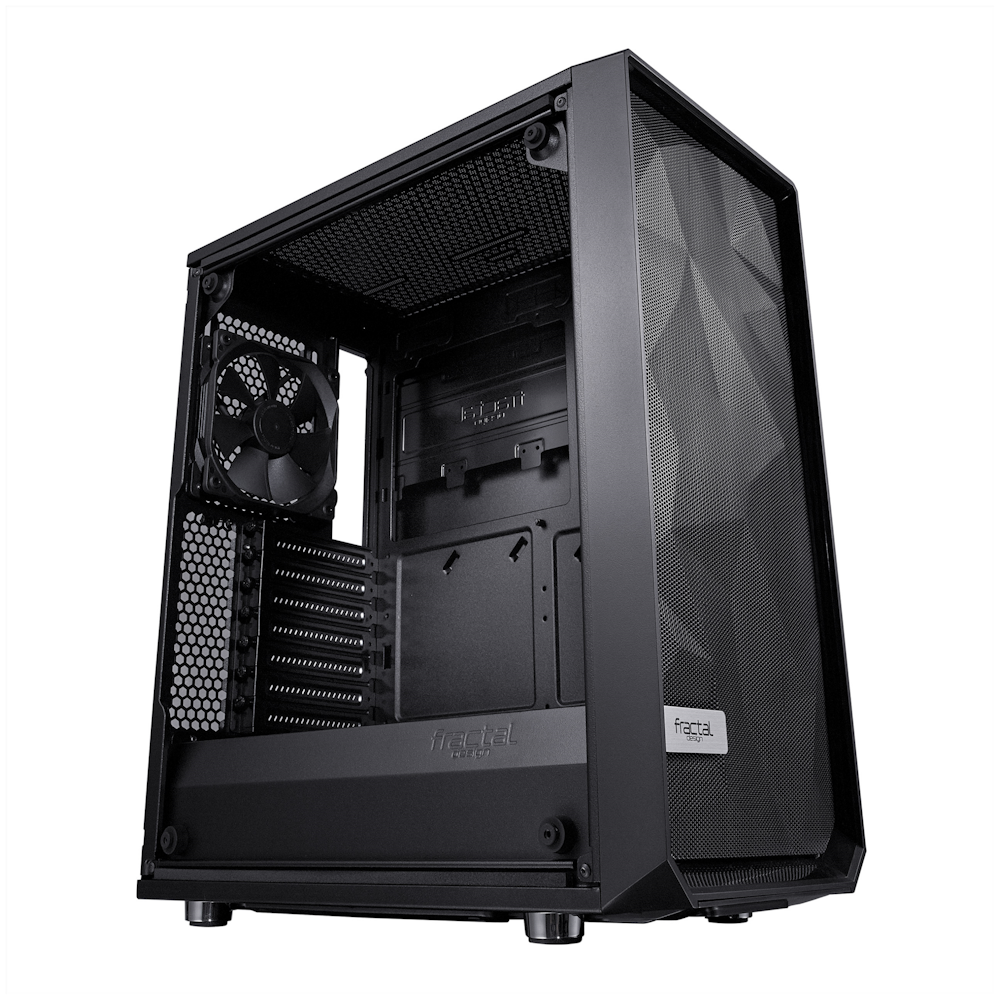 A large main feature product image of Fractal Design Meshify C TG Dark Tint Mid Tower Case - Black
