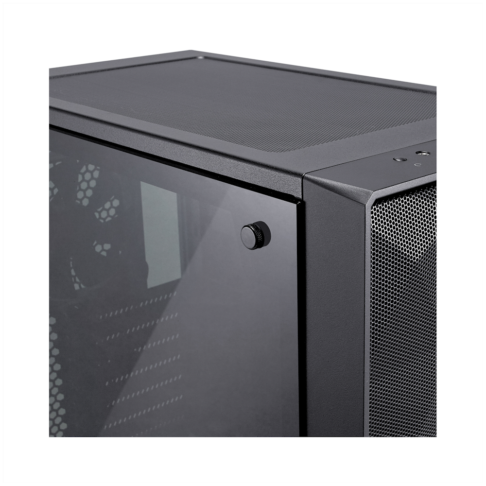 A large main feature product image of Fractal Design Meshify C TG Dark Tint Mid Tower Case - Black