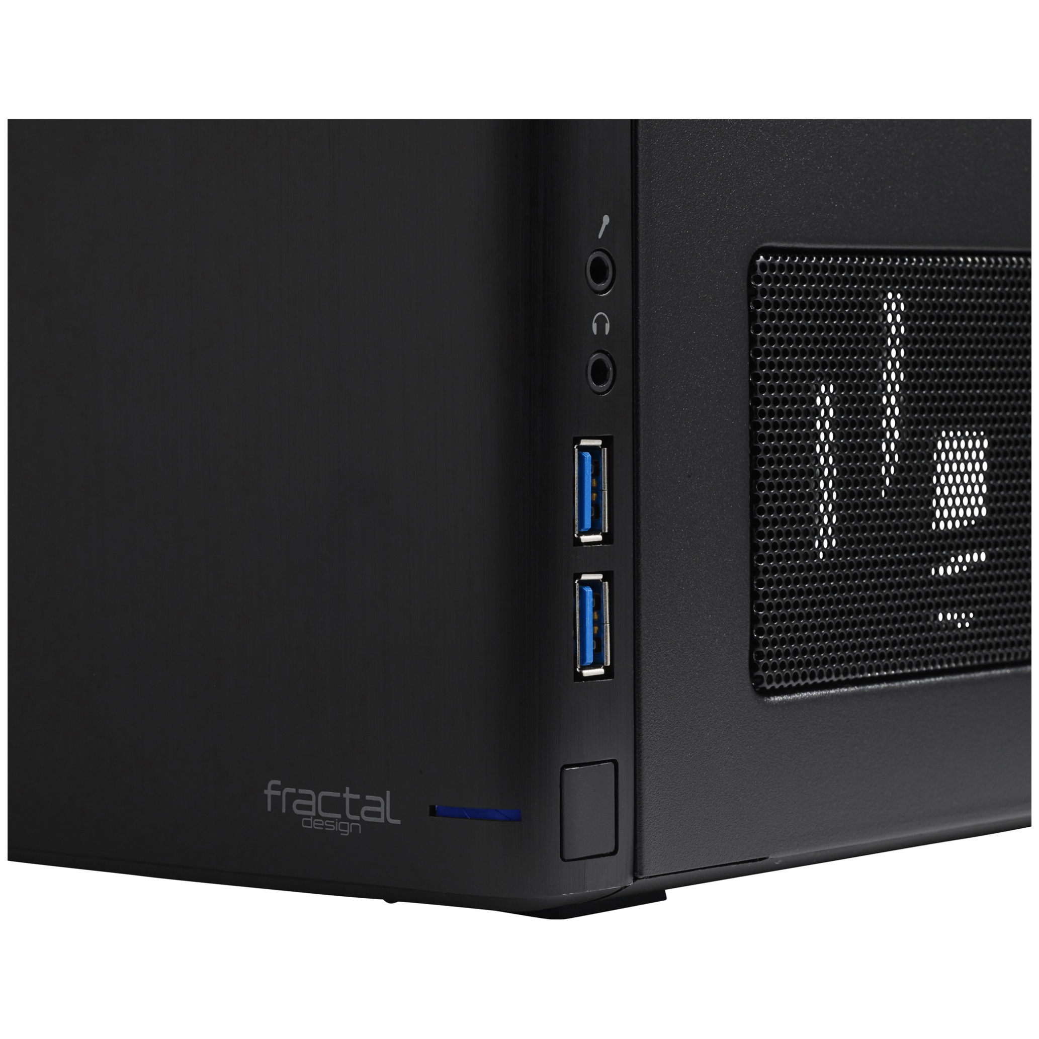 A large main feature product image of Fractal Design Node 304 SFF 19.2L Mini-ITX Case (Black)