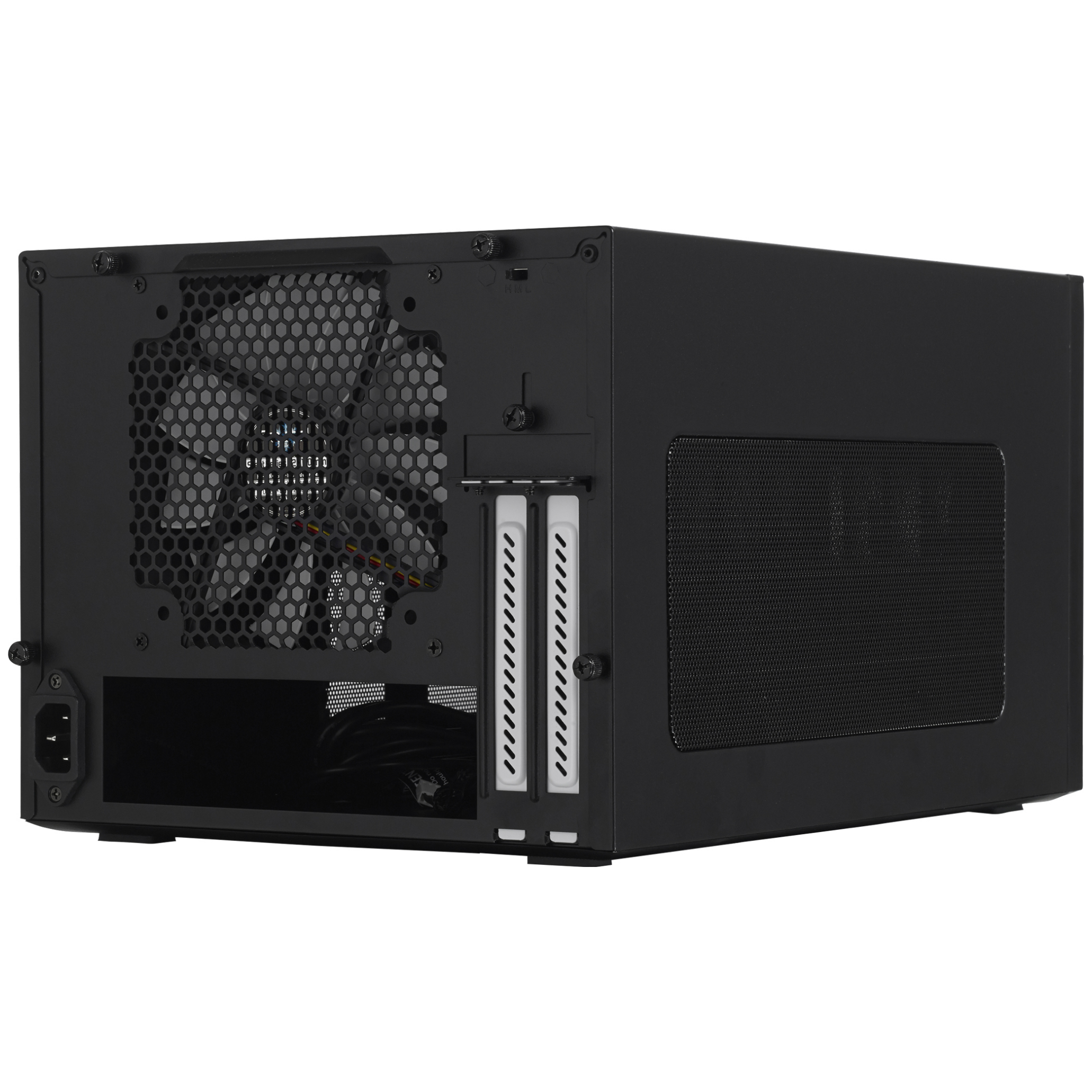 A large main feature product image of Fractal Design Node 304 SFF 19.2L Mini-ITX Case (Black)