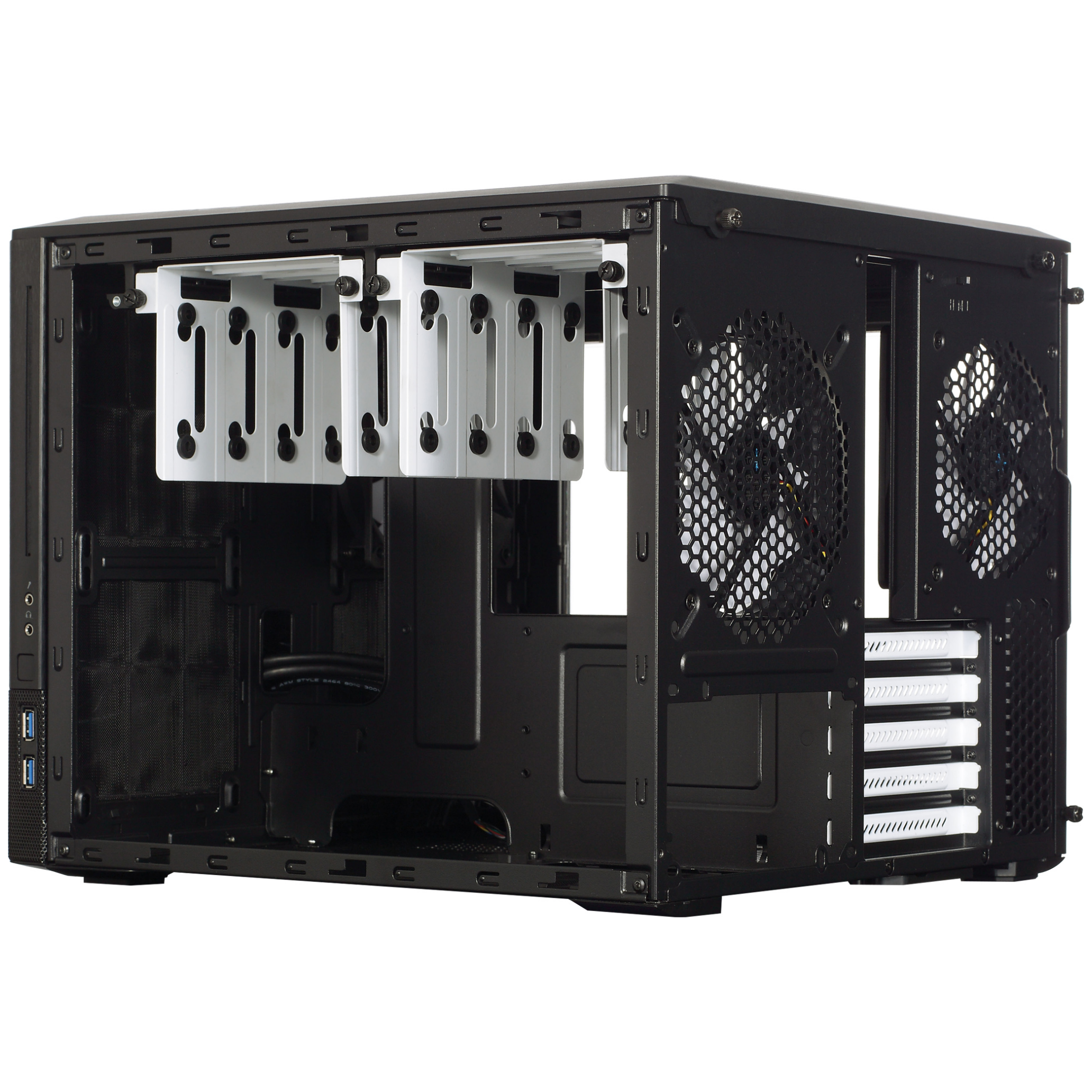 A large main feature product image of Fractal Design Node 804 Micro Tower Case (Black)