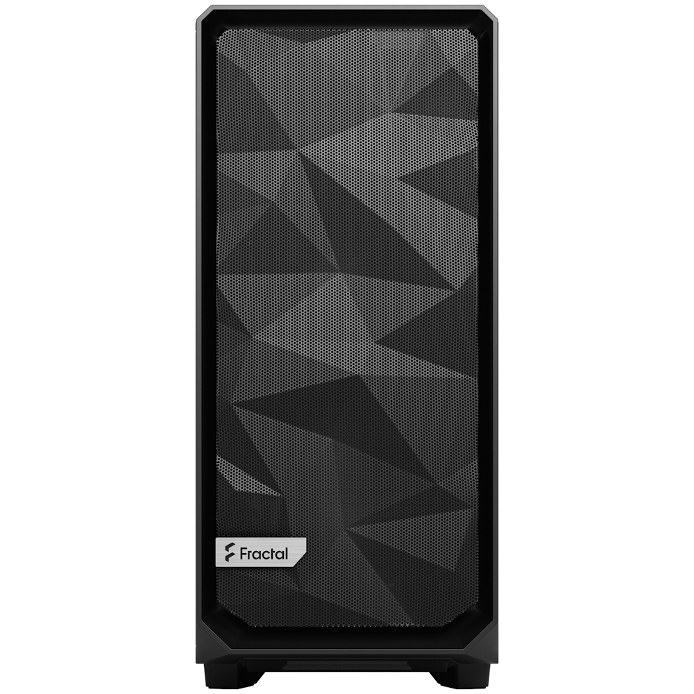 A large main feature product image of Fractal Design Meshify 2 Compact TG Light Tint Mid Tower Case - Black