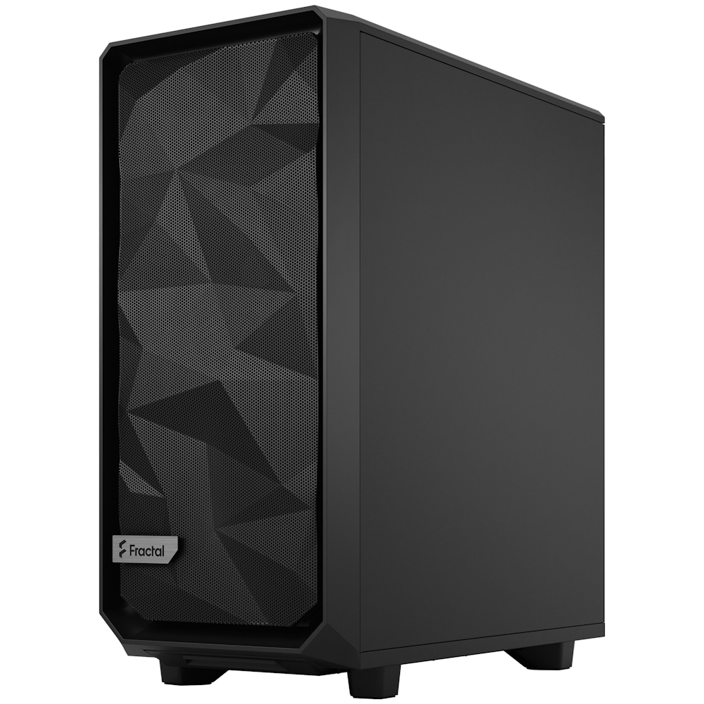 A large main feature product image of Fractal Design Meshify 2 Compact TG Light Tint Mid Tower Case - Black