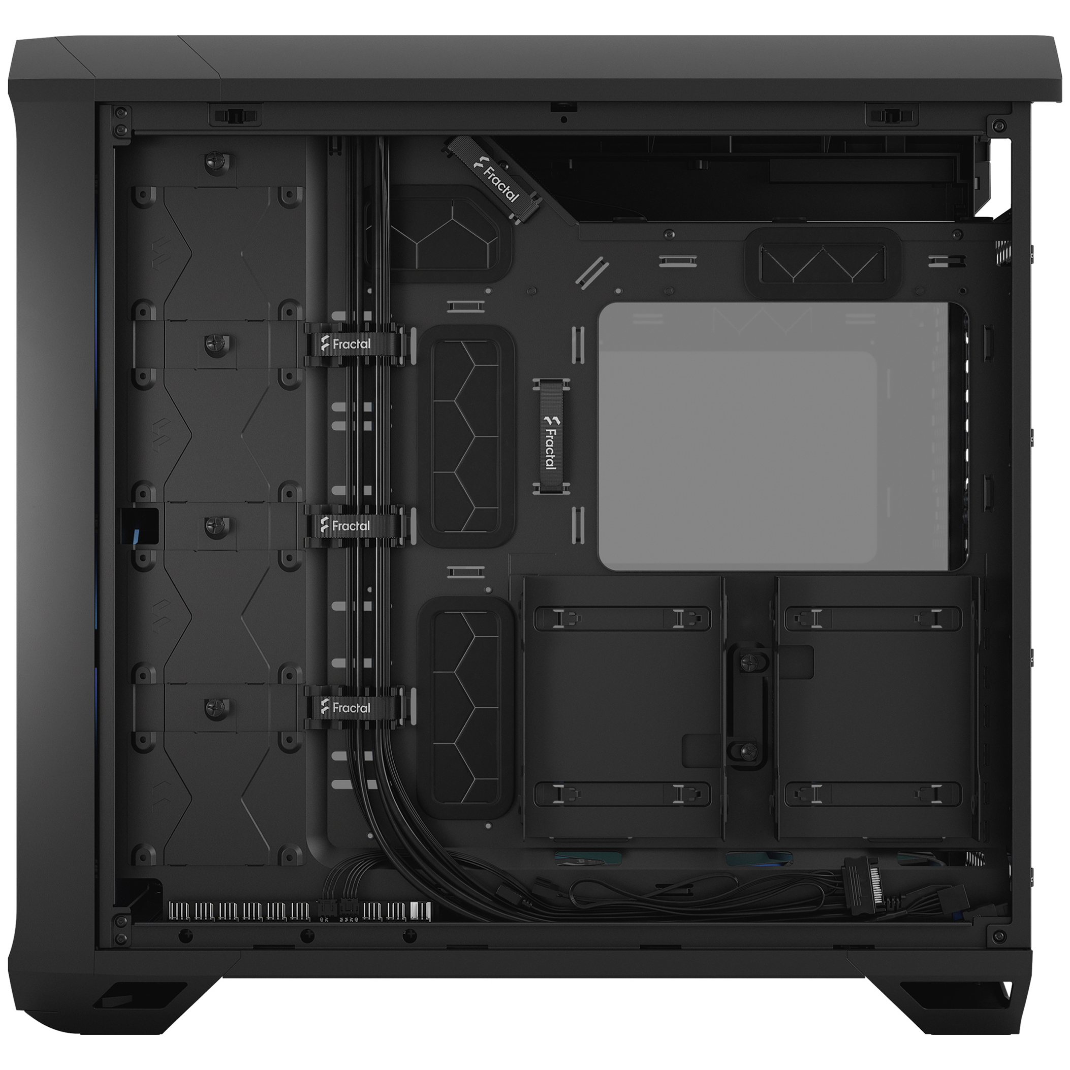 A large main feature product image of Fractal Design Torrent RGB TG Light Tint Mid Tower Case (Black)