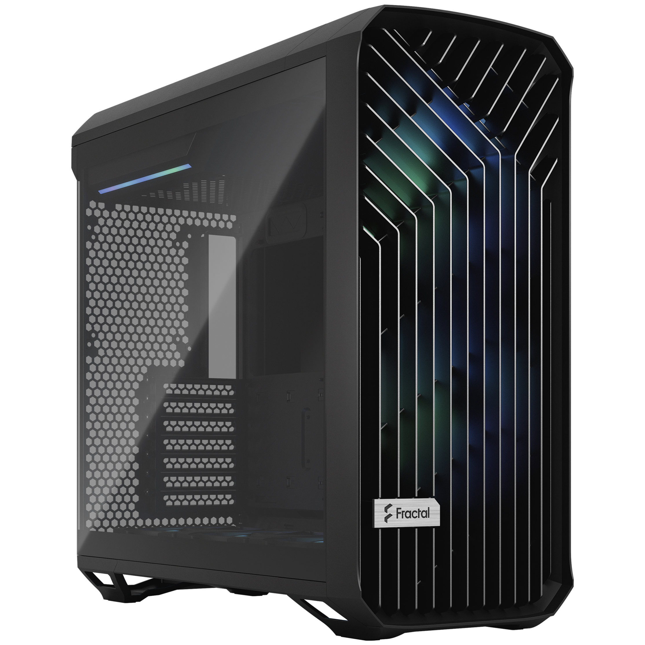 A large main feature product image of Fractal Design Torrent RGB TG Light Tint Mid Tower Case (Black)