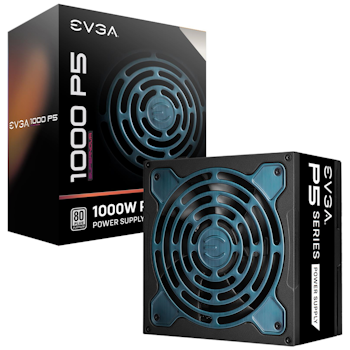 Product image of eVGA SuperNOVA P5 1000W 80Plus Platinum Fully Modular Power Supply - Click for product page of eVGA SuperNOVA P5 1000W 80Plus Platinum Fully Modular Power Supply