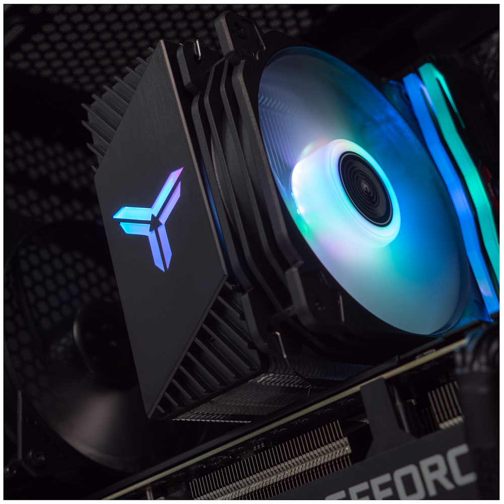 A large main feature product image of PLE Riptide RTX 3060 Ti Ready To Go Gaming PC
