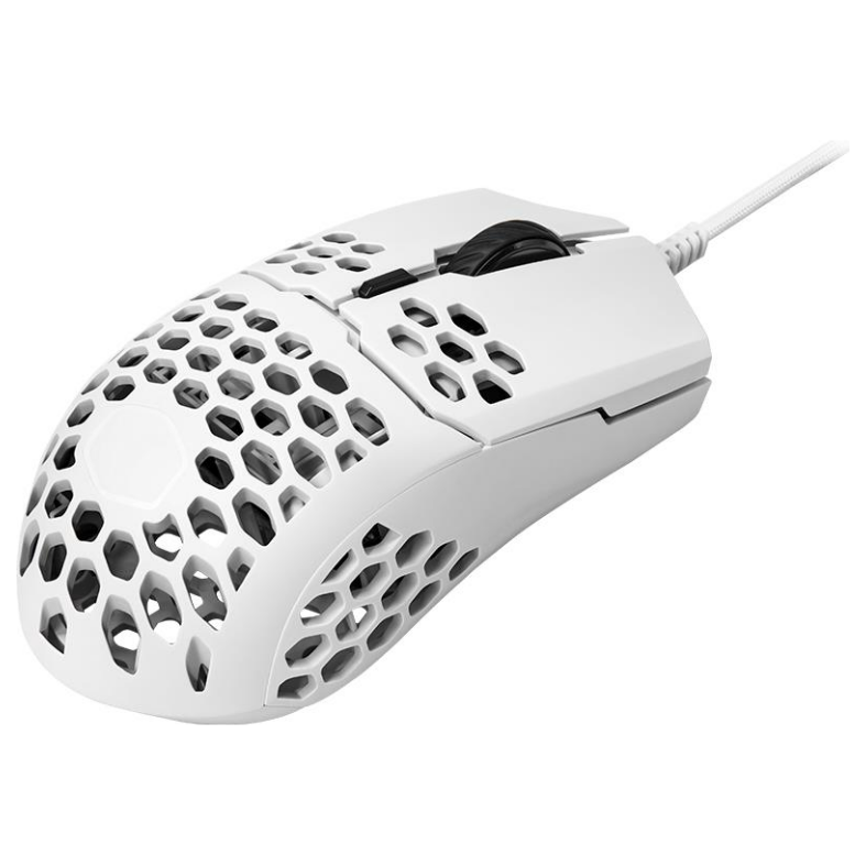 white lightweight gaming mouse