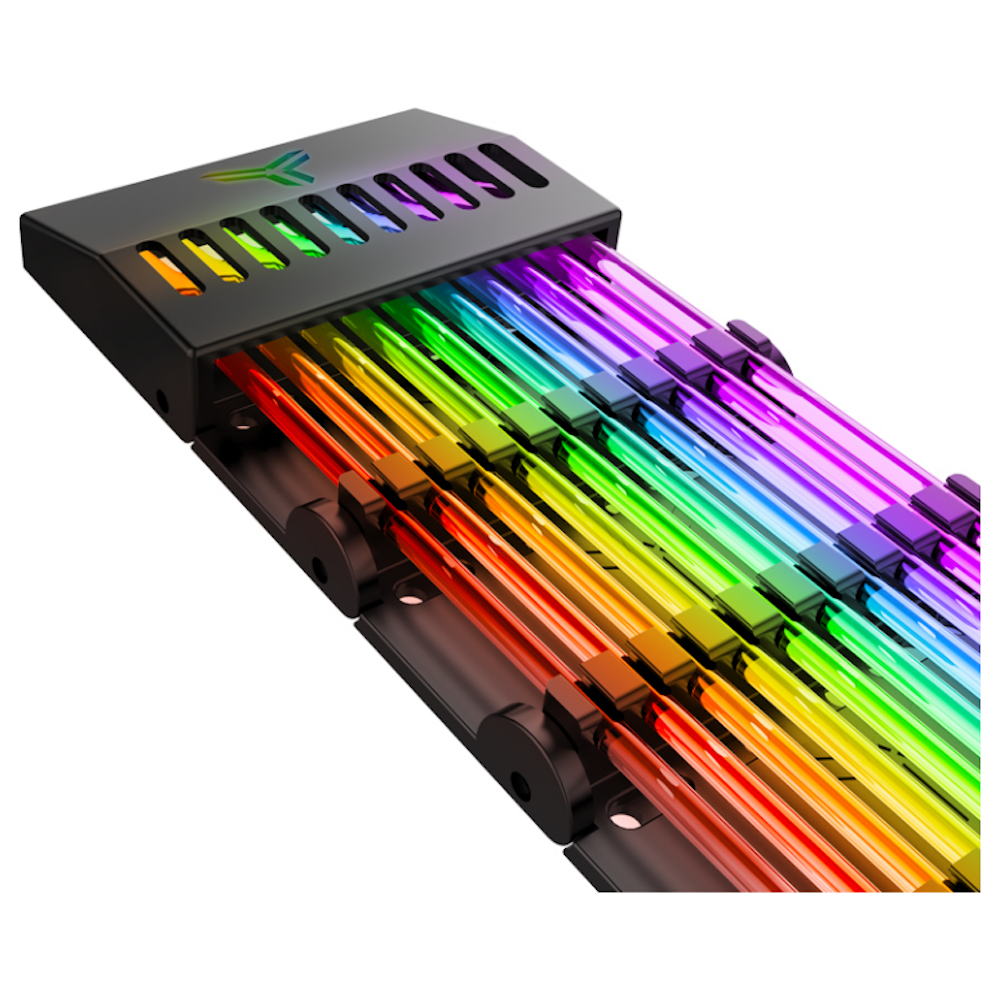 A large main feature product image of Jonsbo DY-1 24-pin PSU Cable RGB Cover