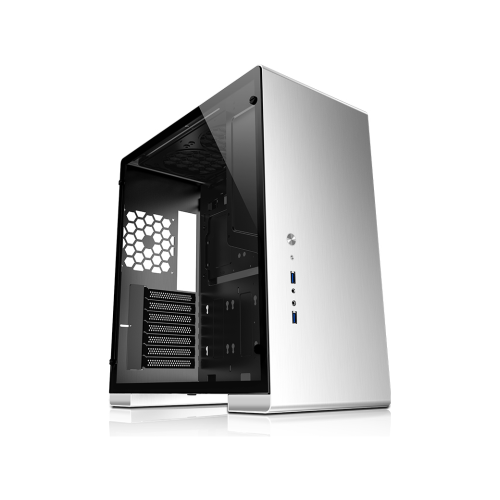 A large main feature product image of Jonsbo U5 S Tempered Glass Mid Tower Case Silver