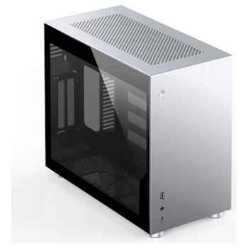 Product image of Jonsbo V10 Tempered Glass SFF Tower Case Silver - Click for product page of Jonsbo V10 Tempered Glass SFF Tower Case Silver