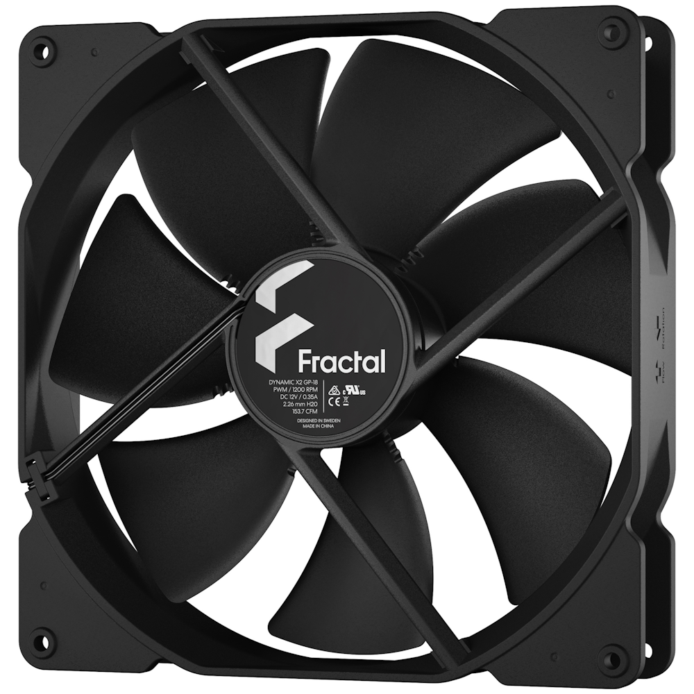 A large main feature product image of Fractal Design Dynamic X2 GP-18 PWM 180mm Fan Black